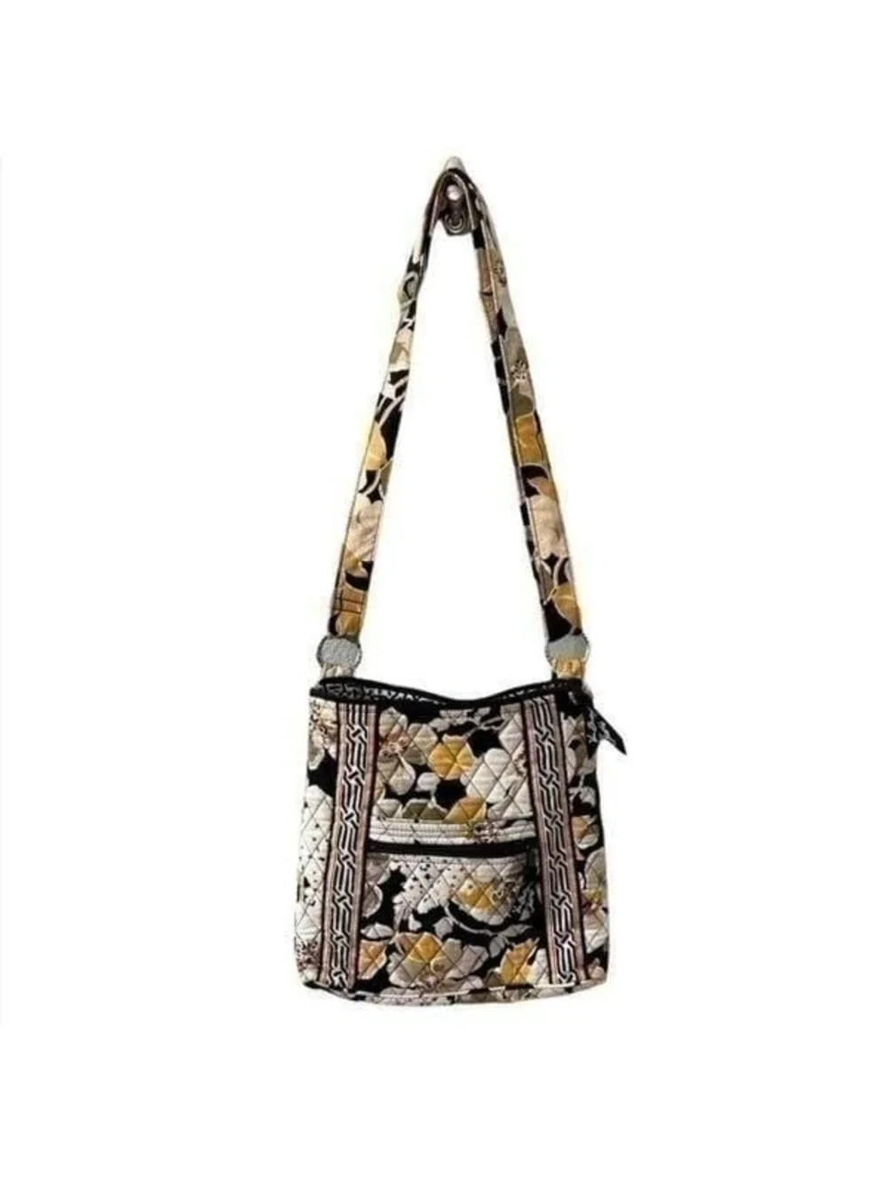 Vera Bradley Yellow and Black Crossbody Bag